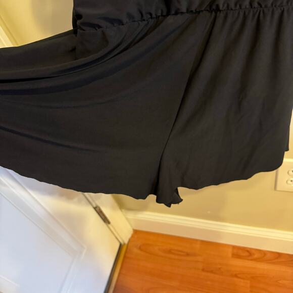 Aqua Green Women's UPF 50 High Neck Swim Romper One Piece Swimsuit Size Large - Picture 4 of 7